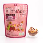 SLIMORE Korean Fruit Chips (Cherry Tomato) 6 Pouches – 100% Natural Dried Fruit Snack | Apple, Pear, Cherry Tomato & Seasonal Mandarin | No Sugar, No Additives | NIR Low-Temp Dried _ Made in KOREA